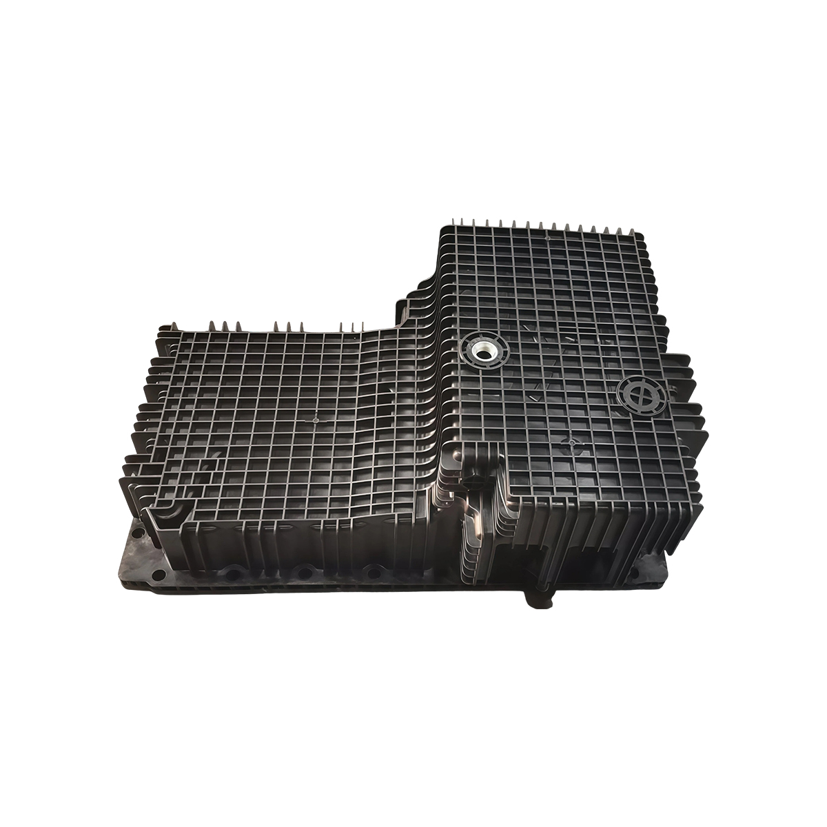 ACXTA S04 black reinforced plastic oil pan with integrated ribbed structure